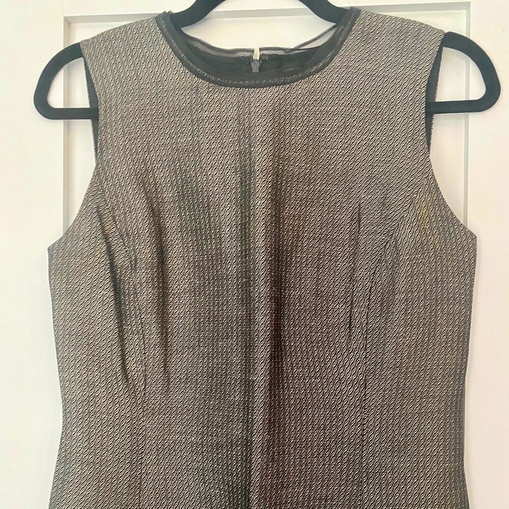 Ellen Tracy jacquard sleeveless sheath dress size 6